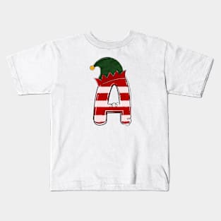 Letter A (Christmas Alphabet) Kids T-Shirt
